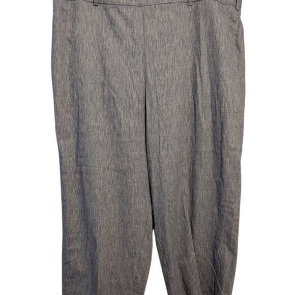 Lane Bryant Womens Straight Fit Chambray Pants Size 24 pockets Classic - Picture 1 of 12